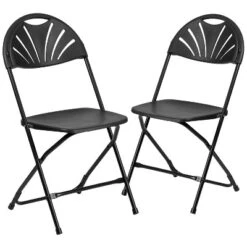 Flash Furniture 2 Pack HERCULES Series 650 Lb. Capacity Plastic Fan Back Folding Chair -Baxton Studio Shop GUEST 6d0b3c96 eb7c 47ec bf76 f224381e33a3