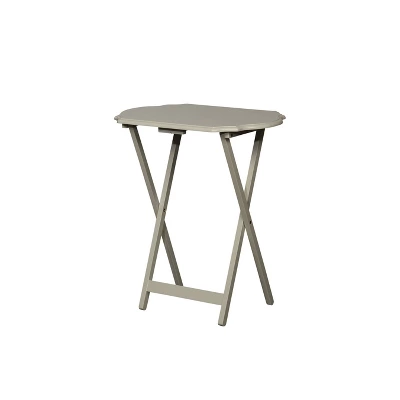 Set Of 2 Ledda Folding Snack Tray - Linon 1 Set Of 2 Ledda Folding Snack Tray - Linon