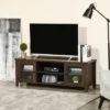 HOMCOM Modern TV Stand, Entertainment Center With Shelves And Cabinets For Flatscreen TVs Up To 60" For Bedroom, Living Room