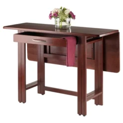 Taylor Drop Leaf Dining Table Walnut - Winsome