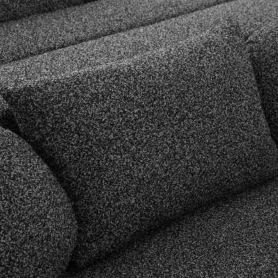 114.9"W Modular Sectional Sofa With Curved Design, Free-Combined Boucle Fabric Sofa Bed - ModernLuxe 11 114.9"W Modular Sectional Sofa With Curved Design, Free-Combined Boucle Fabric Sofa Bed - ModernLuxe - Image 11