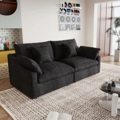 83" Cloud Couch Modular Sectional Sofa Couch,Down Filled Sectional For Living Room,Love Seat Sofas,Convertible Couch,Covers Washable&Replaceable 17 83" Cloud Couch Modular Sectional Sofa Couch,Down Filled Sectional For Living Room,Love Seat Sofas,Convertible Couch,Covers Washable&Replaceable -Baxton Studio Shop GUEST 6e288886 5ee2 4a16 8864 fd75076393e2