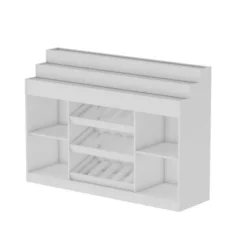 FUFU&GAGA White Home Bar Cabinet,LED Wine Rack With Storage,Liquor Cabinet With Tiered Display, For Living Room & Minimalist Interiors 28 FUFU&GAGA White Home Bar Cabinet,LED Wine Rack With Storage,Liquor Cabinet With Tiered Display, For Living Room & Minimalist Interiors -Baxton Studio Shop GUEST 6e4bdb84 ef2a 4929 aeb1 45ba5b3b2f1c