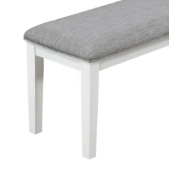 6 PCS Classic Dining Table Set With 4 Upholstered Chairs & Bench-ModernLuxe -Baxton Studio Shop GUEST 6e4d7c8d 7962 479f 9093 3e234551395b