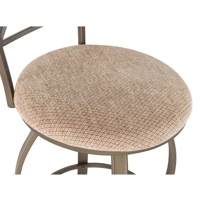 3pc Carter Swivel Dining Sets Metal/Tan/Cherry - Powell Company 9 3pc Carter Swivel Dining Sets Metal/Tan/Cherry - Powell Company - Image 9