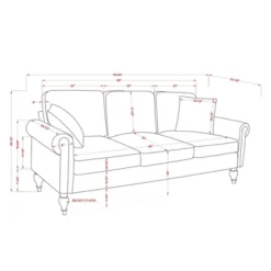 Evok Contemporary Chenille Upholstered Sofa - MiBasics -Baxton Studio Shop GUEST 6e928a84 da55 403e 85b5 15b930c2c731