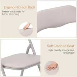 Folding Chairs With Cushion, Outdoor & Indoor Event Portable Metal Folding Chairs With Non-Slip Feet Pads Stackable Chairs 12 Folding Chairs With Cushion, Outdoor & Indoor Event Portable Metal Folding Chairs With Non-Slip Feet Pads Stackable Chairs -Baxton Studio Shop GUEST 6edb6efb d812 4657 9e26 f9101b7af701