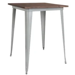 Flash Furniture 31.5" Square Metal Indoor Bar Height Table With Rustic Wood Top -Baxton Studio Shop GUEST 6f6537a7 4cb7 4974 aeb1 d480f87f47a9