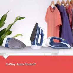 Black & Decker BLACK+DECKER Xpress Steam™ Cord Reel Iron With Nonstick Soleplate, Blue, ICR16X -Baxton Studio Shop GUEST 6f92e490 2f16 427c a034 8bf30f794635