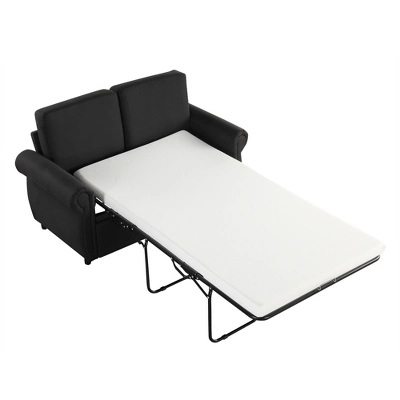 Loveseat Couch, Pull Out Sleeper Sofa Bed With Twin Size Memory Mattress With/without USB Ports For Living Room Spaces -ModernLuxe 11 Loveseat Couch, Pull Out Sleeper Sofa Bed With Twin Size Memory Mattress With/without USB Ports For Living Room Spaces -ModernLuxe - Image 11