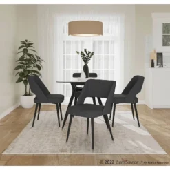 Valencia Steel/Polyester Dining Chair - LumiSource -Baxton Studio Shop GUEST 6fcdc04c c7e4 4a47 b773 0e3f8b5f205b