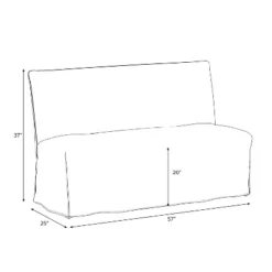 Replacement Slipcover Only For 57" Jean Dining Banquette - Threshold™ -Baxton Studio Shop GUEST 6fd15f0d d573 499f 9e5a 2274467780f4