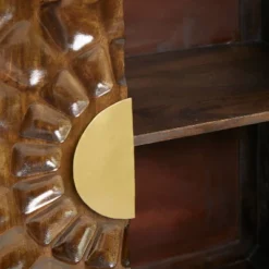 Contemporary Carved Mango Wood Cabinet Brown - Olivia & May -Baxton Studio Shop GUEST 6fe8362e 49e3 4071 870f db96918ad7aa