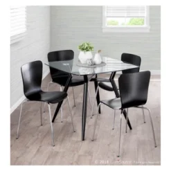 Clara Mid Century Modern Square Dining Table - LumiSource -Baxton Studio Shop GUEST 703046e7 09ed 472f bf5f dcfa6a9b8ac8