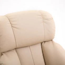 HOMCOM Recliner With Ottoman Footrest, Recliner Chair With Vibration Massage, Faux Leather And Swivel Wood Base For Living Room And Bedroom 12 HOMCOM Recliner With Ottoman Footrest, Recliner Chair With Vibration Massage, Faux Leather And Swivel Wood Base For Living Room And Bedroom -Baxton Studio Shop GUEST 70606883 c511 4e98 95a6 4dc173a900d3