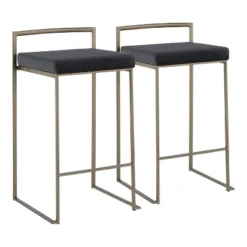 Set Of 2 Fuji Industrial Stackable Counter Height Barstools - LumiSource -Baxton Studio Shop GUEST 70dd8244 1f1f 4323 8dfd 9f2febaeb50d