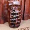 Vintiquewise Rustic Barrel Shaped Wooden Wine Rack For 23 Bottles