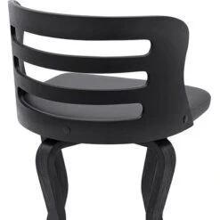 26" Verne Counter Stool With Faux Leather And Wood Finish - Armen Living