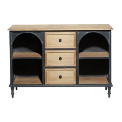 Farmhouse Wood And Metal Cabinet Black - Olivia & May -Baxton Studio Shop GUEST 717a8f3b cdf7 4819 a046 7a05fc709ef7