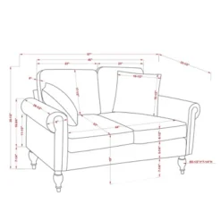 Evok Contemporary Chenille Upholstered Loveseat - MiBasics -Baxton Studio Shop GUEST 71a9fc7a 56ba 4096 9bfd 835a4a776030