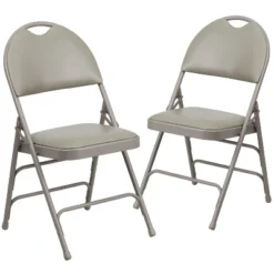 Flash Furniture 2 Pack HERCULES Series Extra Large Ultra-Premium Triple Braced Metal Folding Chair With Easy-Carry Handle 30 Flash Furniture 2 Pack HERCULES Series Extra Large Ultra-Premium Triple Braced Metal Folding Chair With Easy-Carry Handle -Baxton Studio Shop GUEST 728f3802 e48c 4358 bdce 0defccd87b85