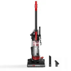Eureka AirSpeed Compact Upright Vacuum: Bagless, Washable Foam Filter, 10.5" Cleaning Path, 18' Cord, 2.7L Capacity, Red -Baxton Studio Shop GUEST 734a23ee 97a2 4785 b7c8 c79262d07498