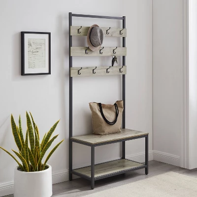 Hampton Hall Tree - Linon 1 Hampton Hall Tree - Linon