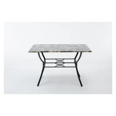 Bastian Dining Table Gray & Marble - Boraam 11 Bastian Dining Table Gray & Marble - Boraam - Image 11