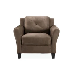 Harper Tufted Microfiber Chair - Lifestyle Solutions -Baxton Studio Shop GUEST 73cacbb9 2f12 4700 8b73 24defb2c10bc