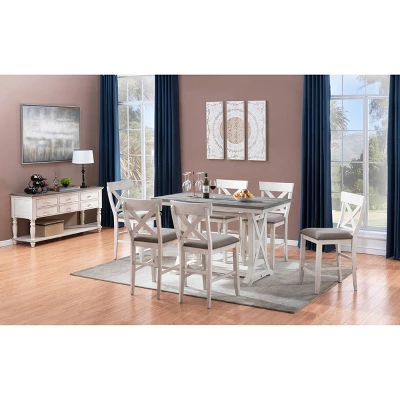 Isle Shores II Counter Height Dining Table Cream - Treasure Trove Accents 3 Isle Shores II Counter Height Dining Table Cream - Treasure Trove Accents - Image 3