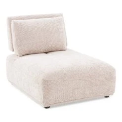 HOMES: Inside + Out 5pc Povoa 159" Modular Curved Sectional Sofa Modern Chenille With Extendable Backrest Light Brown -Baxton Studio Shop GUEST 73d35b8b f78b 4cac b172 f19b38e6ff33