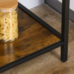 HOMCOM Industrial Wine Rack With 11-Bottles Holder, Free Standing Wine Shelf With Glass Holders For Home Bar, Kitchen, Rustic Brown 8 HOMCOM Industrial Wine Rack With 11-Bottles Holder, Free Standing Wine Shelf With Glass Holders For Home Bar, Kitchen, Rustic Brown -Baxton Studio Shop GUEST 73dea91e d01c 41eb b1f3 fd370b0b4323