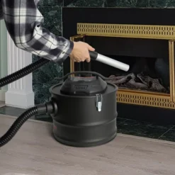 VEVOR Ash Vacuum Cleaner, 4 Gallon With 1200W Powerful Suction, Ash Vac Collector With 47.2 In Flexible Hose, For Fireplaces, Pellet Stoves, Black