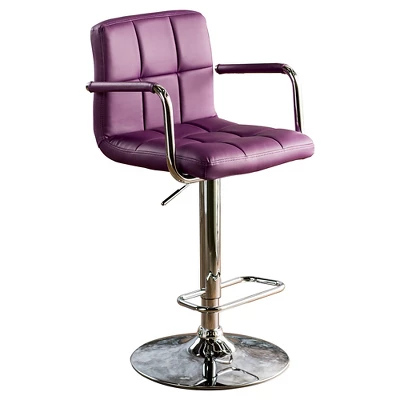 Ethan Adjustable Swivel Barstool With Arms - Furniture Of America 10 Ethan Adjustable Swivel Barstool With Arms - Furniture Of America - Image 10