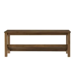 Modern Farmhouse Solid Wood Shoe Storage Entry Bench Rustic Oak - Saracina Home -Baxton Studio Shop GUEST 742b50ec e2f6 4f3f bf66 e4162ced764a
