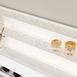 FUFU&GAGA White Home Bar Cabinet,LED Wine Rack With Storage,Liquor Cabinet With Tiered Display, For Living Room & Minimalist Interiors 20 FUFU&GAGA White Home Bar Cabinet,LED Wine Rack With Storage,Liquor Cabinet With Tiered Display, For Living Room & Minimalist Interiors -Baxton Studio Shop GUEST 742d3af3 352c 419e 88c1 6340bd908102