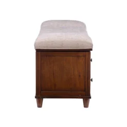 Mason Upholstered Storage Entryway Bench Chestnut - Powell Company -Baxton Studio Shop GUEST 74973013 dc9e 4cc3 b767 15e9988667e1