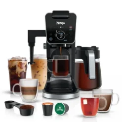 Ninja DualBrew Pro Specialty Coffee System, Single-Serve, Pod, And 12-Cup Drip Coffee Maker - CFP301: Coffee Machine With Frother, 60 Oz Capacity -Baxton Studio Shop GUEST 7533a94a eb4c 4898 bc35 4a4fb8b703c2