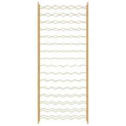 VidaXL Elegant Gold Metal Wine Rack - Freestanding Bottle Holder, Stores 96 Bottles, For Modern Home Bar/Kitchen Storage - 25.2" X 8.7" X 61.8" 11 VidaXL Elegant Gold Metal Wine Rack - Freestanding Bottle Holder, Stores 96 Bottles, For Modern Home Bar/Kitchen Storage - 25.2" X 8.7" X 61.8" -Baxton Studio Shop GUEST 75924283 26c4 4da4 89bb 0e6b0ce875b5