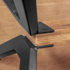 Coco Dining Table Rustic Oak/Brown - Armen Living -Baxton Studio Shop GUEST 75b8d7c1 37c6 498f bdea 504c43ba31e8