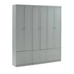 3pc Harper Entryway Set With 3 Pantry Closets Gray - Crosley -Baxton Studio Shop GUEST 75c627a9 2636 4383 8550 4f1a18f63892