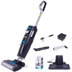 Black & Decker Black + Decker Multi-Surface Cordless Wet And Dry Vacuum + Wash Duo With Accessories And HEPA Filter Black: Rechargeable, Bagless, Lithium Ion Battery