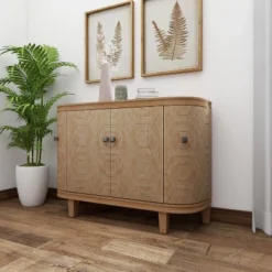 Traditional Carved Wood Curved Cabinet Brown - Olivia & May 33 Traditional Carved Wood Curved Cabinet Brown - Olivia & May -Baxton Studio Shop GUEST 75d49e93 a5c6 45f4 8d95 1671d7e841c3