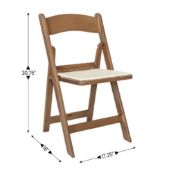 Emma And Oliver Weather-Resistant Wood Look Resin Folding Event Chair For Indoor/Outdoor Use -Baxton Studio Shop GUEST 762a57b3 6f75 4bda 88a5 8633348ae7df