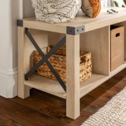 Sophie Rustic Industrial X Frame Entry Bench With 3 Cubbies - Saracina Home 21 Sophie Rustic Industrial X Frame Entry Bench With 3 Cubbies - Saracina Home -Baxton Studio Shop GUEST 76846a45 266b 4f62 a676 609461ed92c8