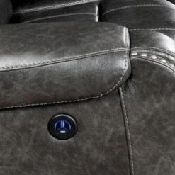 Symons Upholstered Recliner Sofa Gray - HOMES: Inside + Out -Baxton Studio Shop GUEST 76ba2dfd 03b0 43a6 a7ae b975cc052b8f