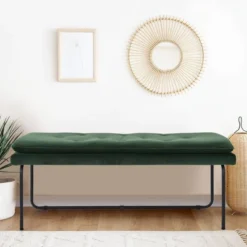 Nano 48" Upholstered Double Padded Cushion Bench - The Pop Maison -Baxton Studio Shop GUEST 76dfe6c0 8843 4c30 a106 439255a4b697