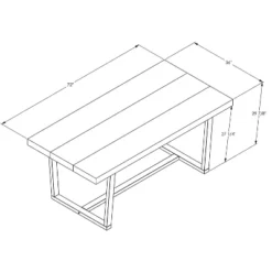 72" Modern Farmhouse Solid Wood Distressed Plank Top Dining Table - Saracina Home 10 72" Modern Farmhouse Solid Wood Distressed Plank Top Dining Table - Saracina Home -Baxton Studio Shop GUEST 771a4c0c 29dd 4c84 ae48 88970e06f0cd