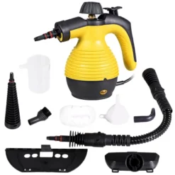 Costway Multifunction Portable Steamer Household Steam Cleaner 1050W With Attachments Yellow -Baxton Studio Shop GUEST 78264a62 9ef3 4bbc b9c8 f5c46b0c30fd