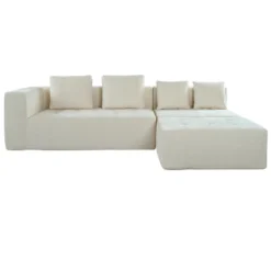 110"W Modern Large Modular Sofa, 3-Piece Set With Free Combination, Includes 4 Pillows, Ideal For Living Room, Bedroom, Apartment-ModernLuxe -Baxton Studio Shop GUEST 7828a30b 89cd 451e a212 3934dd721512